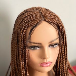 Lace closure braided wig